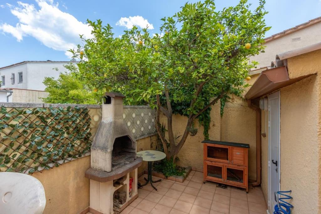 S46-Casa De Vacaciones Climatizada Con Piscina, En El Centro Junto Al Mar, Barbacoa Y Wiifi 艾姆布里亚布拉瓦 外观 照片